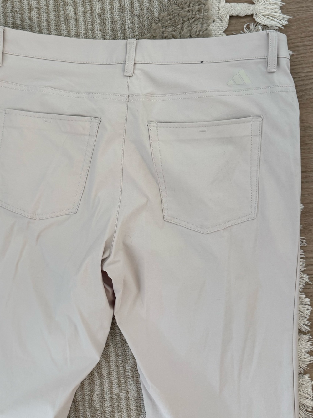 Adidas stretch golf pants 33x34 stone 5-pocket